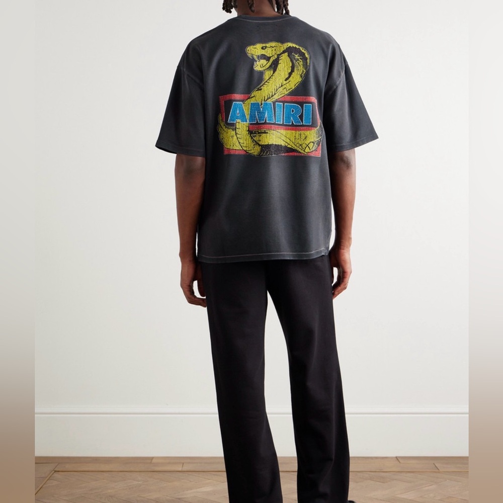 Brand New W/tags AMIRI Crystal Emblem Tshirt Size Medium